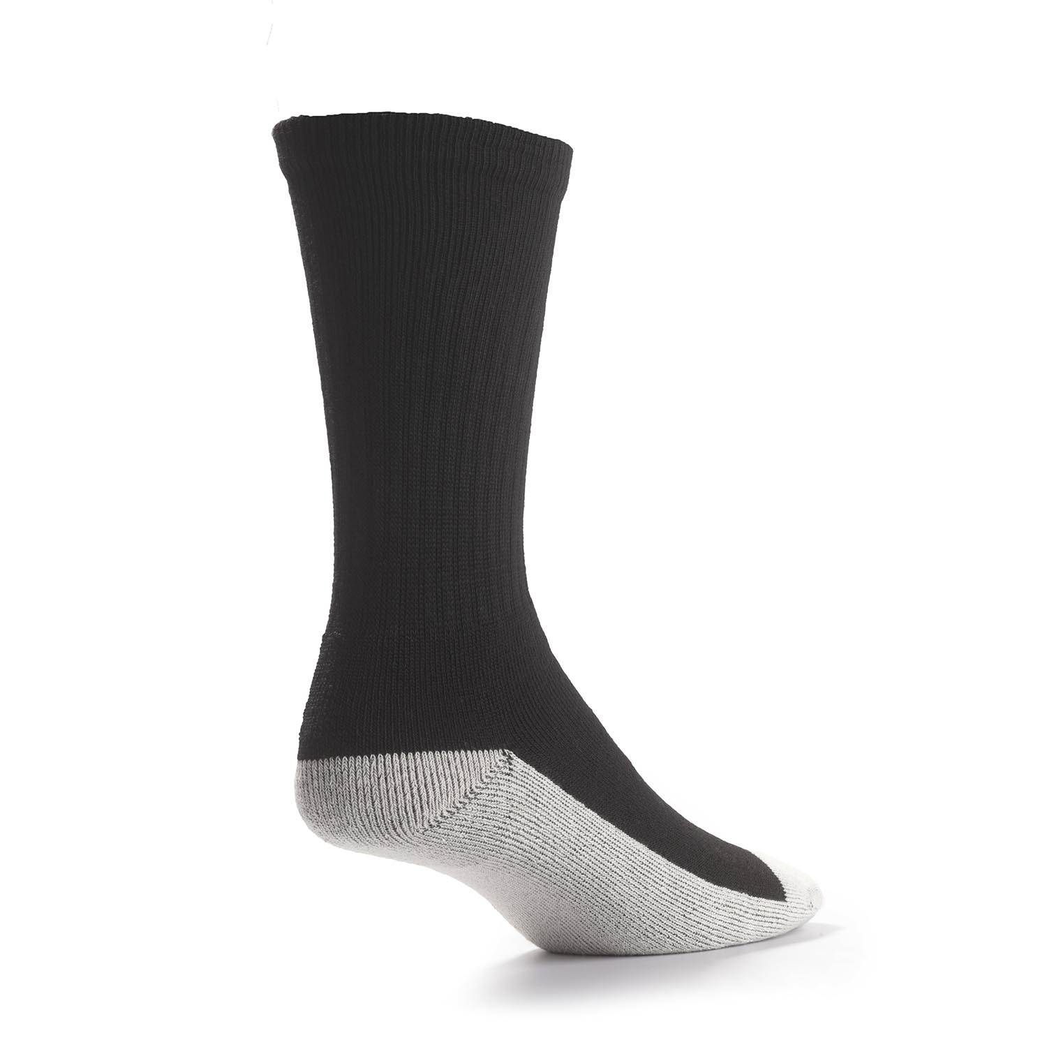 HEALTH SOCK BLACK WITH WHITE FOOT